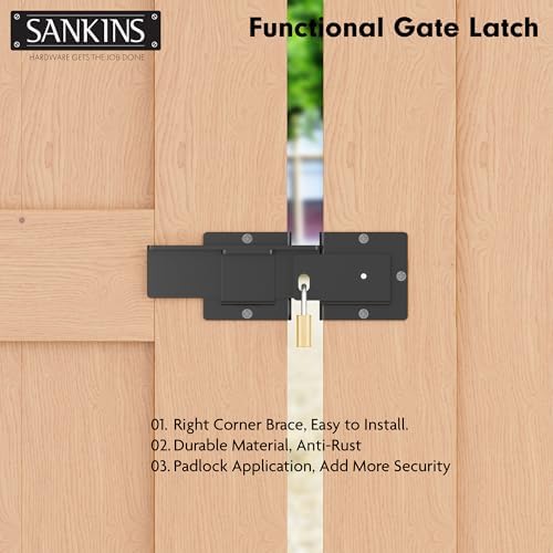 Heavy Duty Flip Gate Latch for Outdoor Use