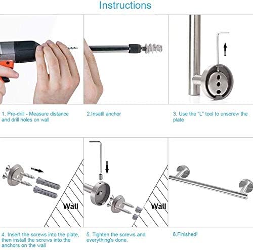 ZHENGGUIFANG 5-Piece Bathroom Hardware Set