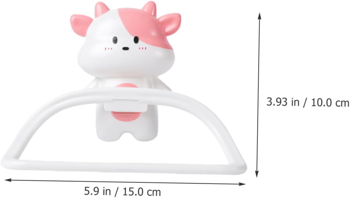 UTHCLO Cartoon Towel Rack Wall-Mounted Holder for Bathroom Kitchen
