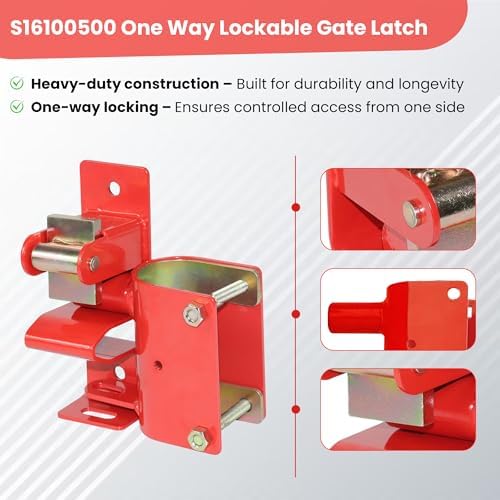 Virtionz OneWay Gate Latch for Metal Gates Blocks Invasions Easy Access