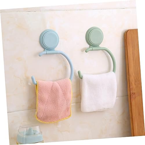 NUOBESTY 1Pc Nail Wall-Mounted Tissue Paper Holder Nordic Blue Design