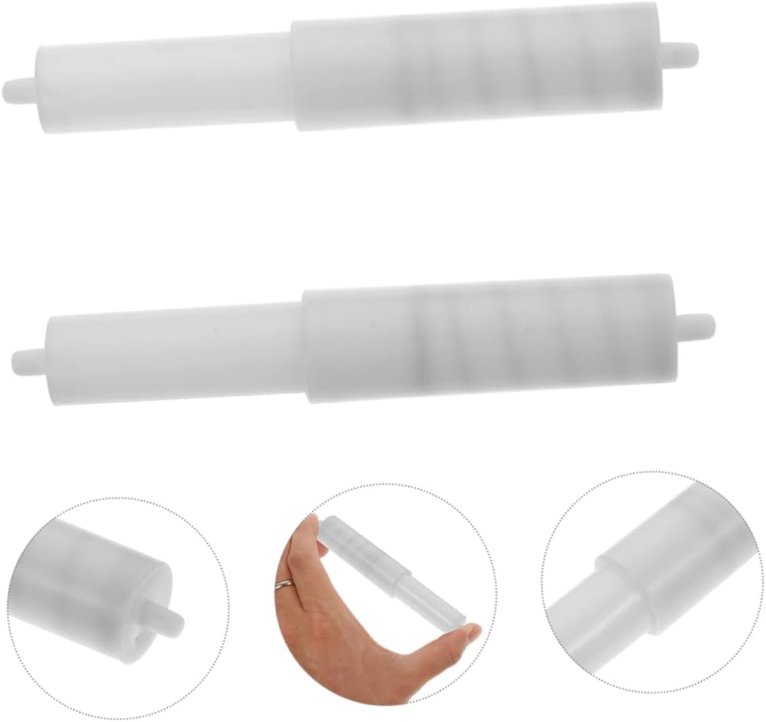 DOITOOL 4 Pcs Wall Mounted Toilet Paper Holder with Spring Loaded Spindle