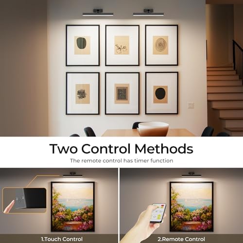 Afyuol 16in Battery Operated Picture Light with Remote Control 1
