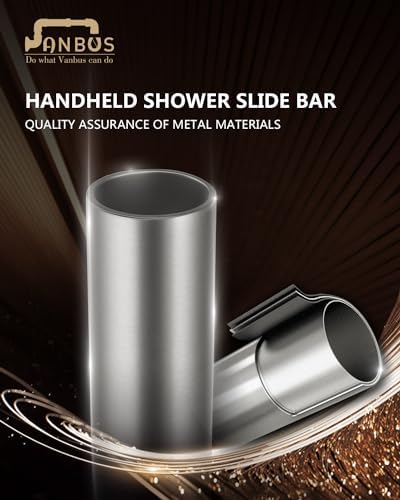 Adjustable and Rust-Resistant Handheld Shower Slide Bar for Bathroom Use