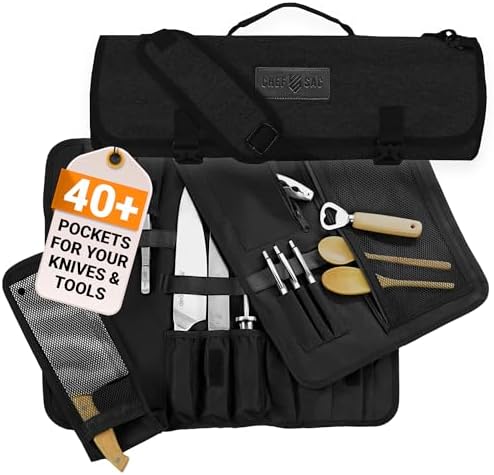 Chef Sac Chef Knife Roll Bag 8 Slots Night Black 1