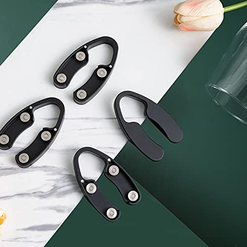 OHMAXHO 4 Pack Magnetic Wine Foil Cutter Tool Black 1