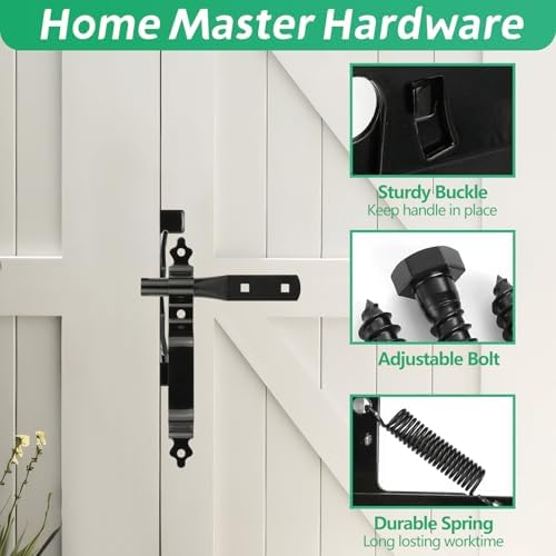 Wmebee Heavy Duty Self-Locking Gate Latch