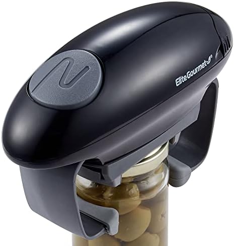 Elite Gourmet EJO800 Electric Jar Opener BlackGray