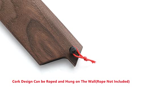 Aibote Black Walnut Wood Gyuto Knife Sheath Magnetic Holder