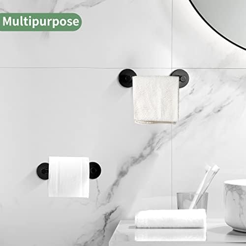 FORBATH Black Toilet Paper Holder 2 Pieces Wall Mount