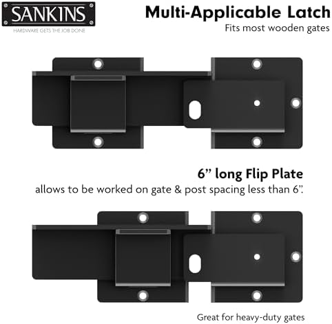 Heavy Duty Flip Gate Latch for Outdoor Use