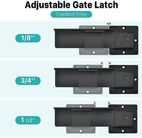 Adjustable Aluminum Alloy Flip Gate Latch Lock