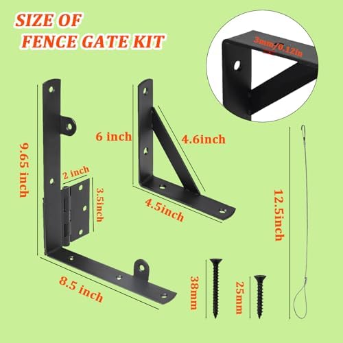 10-Point Fence Gate Kit by YGPHO