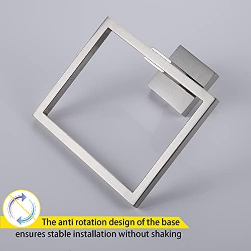 KOKOSIRI 24 Inch Brushed Nickel Towel Bar and Ring