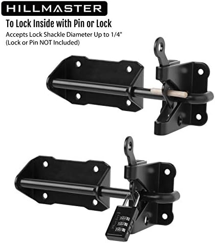 HillMaster Heavy Duty Automatic Gate Latch with Pull String