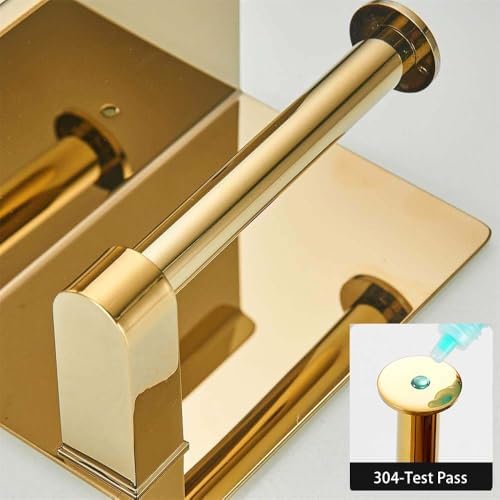 Stainless Steel Toilet Paper Holder with Phone Shelf 1