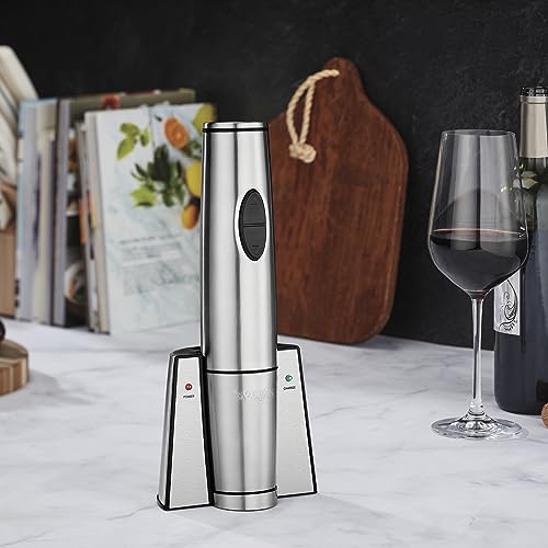 Waring Portable Electric Wine Opener with Recharging Station