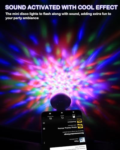 Luditek USB Mini Disco Ball Light with Sound Activation 1