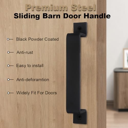 Barn Door Lock with Handle 90-Degree Latches