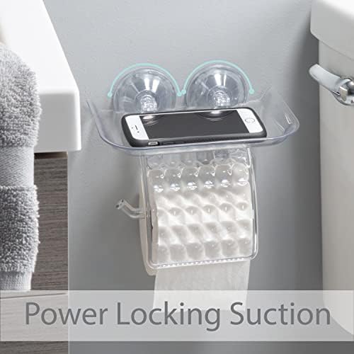 Bath Bliss Suction Cup Toilet Paper Holder