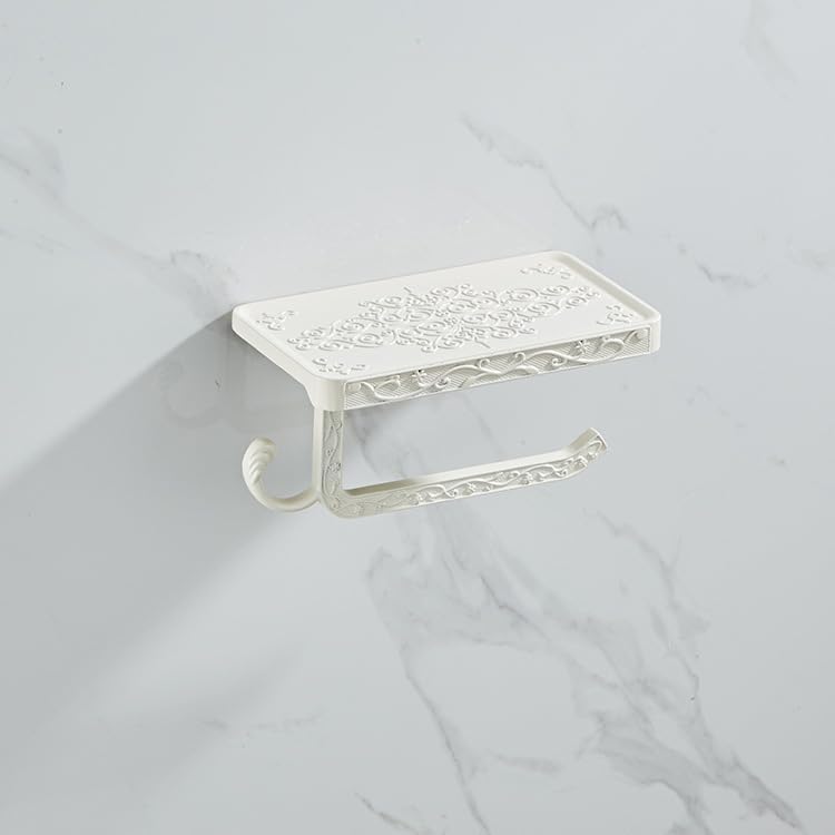 LSWYYP Vintage Toilet Paper Holder with Shelf