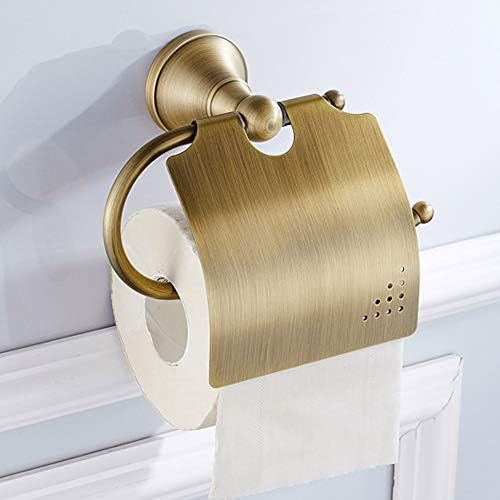 ViaGasaFamido Brass Toilet Paper Holder with Lid 1