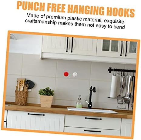 Vaguelly 20Pcs Strong Adhesive Wall Hooks for Bathroom Kitchen Living