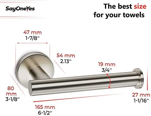 Luxury Brushed Nickel Toilet Paper Holder