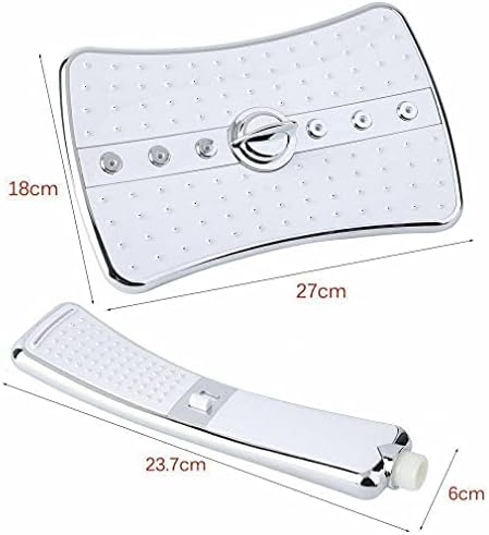 4-Setting Handheld Shower Head with Holder Adjustable Durable Easy to Install