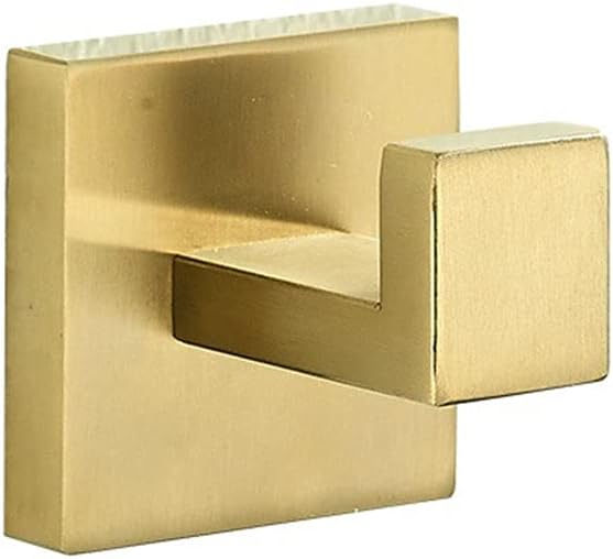 Sturdy Gold-plated Bath Shelf Set with Adjustable Hangers