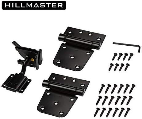 HILLMASTERHeavy Duty Gate Latch Kit w 2x35 Spring Hinges