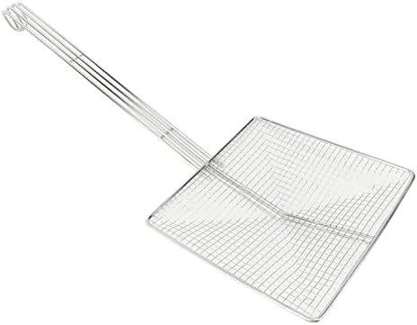 Stainless Steel Skimmer Ladle with Mesh Strainer for Cooking and Frying