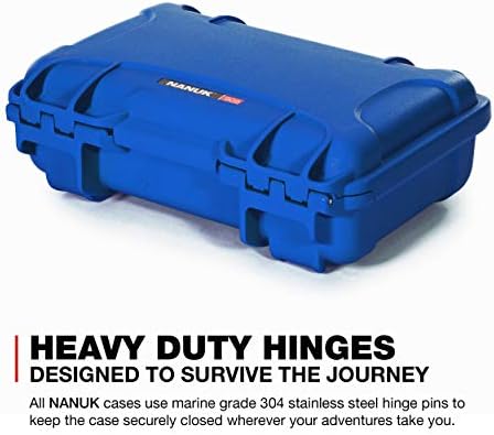 Nanuk 909 Waterproof Knife Case with Custom Foam - Blue