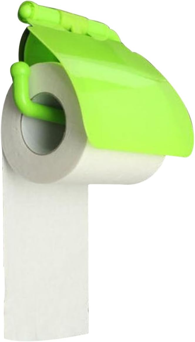 Wall-Mounted Toilet Paper Holder with Suction Cup for Smooth Surfaces