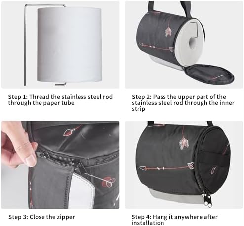 YUJHON Hanging Toilet Paper Holder with Waterproof Design