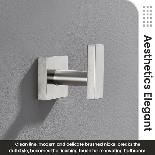 Suyar Bathroom Towel Hook Brushed Nickel 304 Stainless Steel