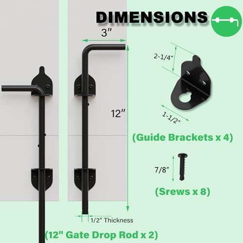Real Fancy Drop Gate 12-Inch Heavy Duty Secure