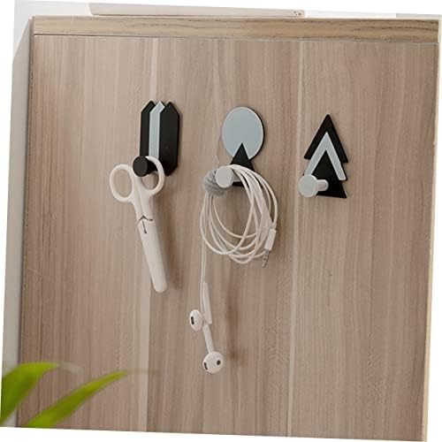 Amosfun 4-Pack Adhesive Wall Hooks for Towels Kitchen Bathroom and Entryway