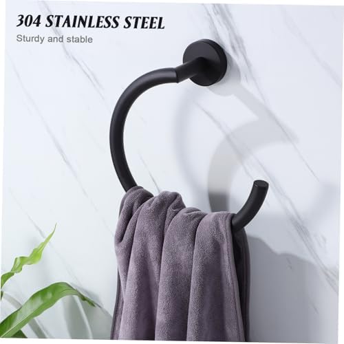 HOLIDYOYO Wall Mount Towel Ring Stainless Steel