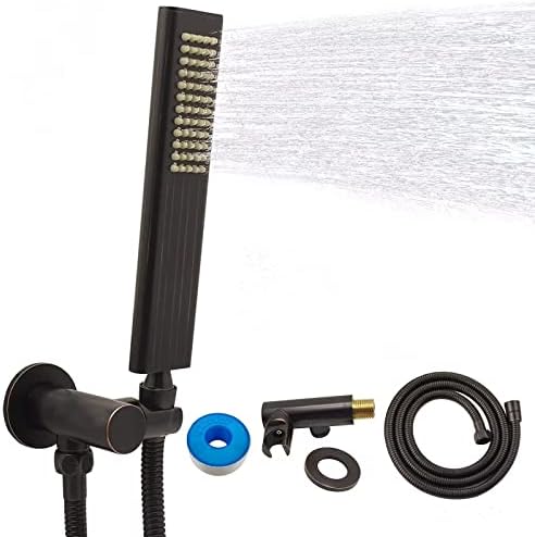 Premium Solid Brass Handheld Shower Head with Arc Design