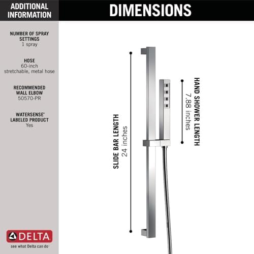 Vibrant Delta H2Okinetic Pure_specs_precinctingShowerhead
