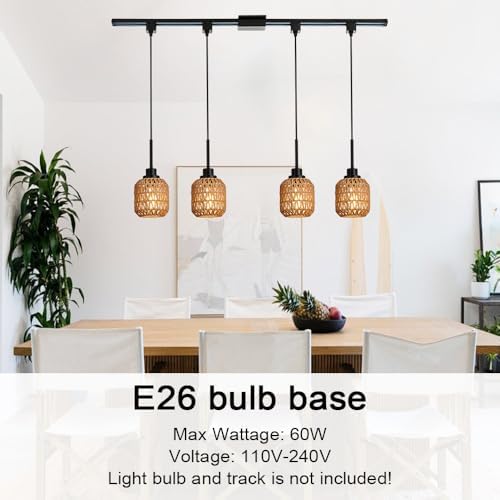 TULUCE 4-Pack Track Lighting Pendant Lights 1