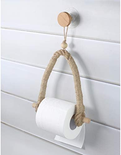 Poitemsic Jute Rope Toilet Paper Holder
