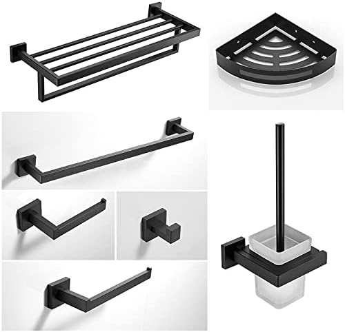 Sturdy Metal Bathroom Shelf with Towel Rack More