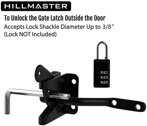 Sturdy Self-Locking Gate Hardware Set