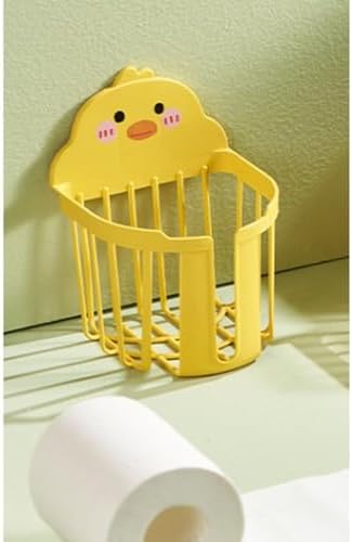 Adhesive Toilet Paper Holder with Cute Duck Design