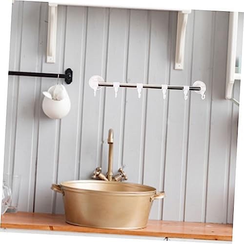 Adjustable Suction Cup Towel Bar No Drill for Bathroom and Kitchen