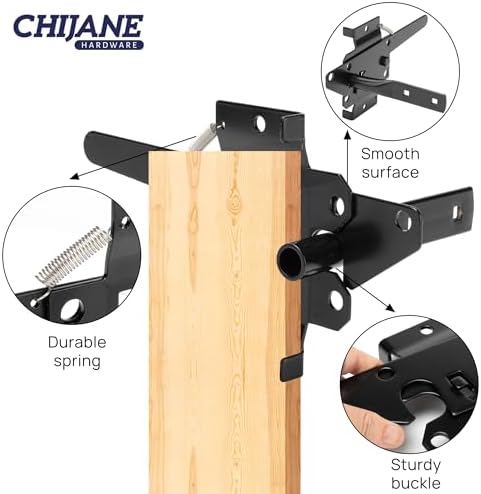 Heavy-Duty Fence Latch Self-Closing Automatic Door Safety
