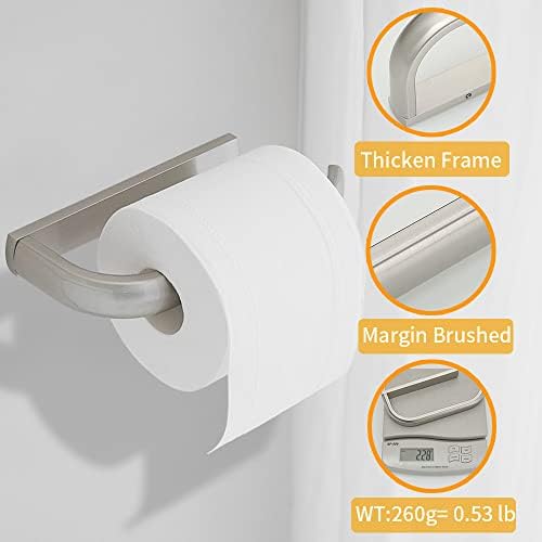 BESy Brass Toilet Tissue Holder Brushed Nickel