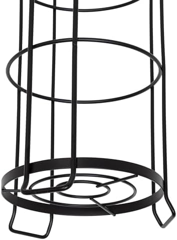 Toilet Paper Holder with Pole Black